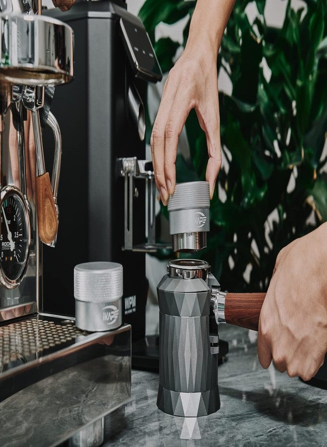 IKAPE Coffee Products, 58MM Coffee Distributor, Gravity Adaptive Espresso Distributor Fits All 58.35MM Espresso Portafilter, Compatible with 58.35MM Rancilio Bottomless Portafilter (Silver) - Image 4